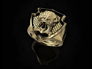 predator ring Model Cetak 3D