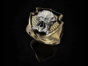 predator ring Model Cetak 3D