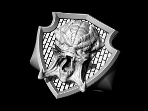 predator ring Model Cetak 3D