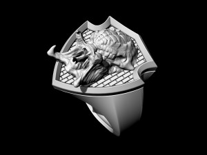 predator ring Model Cetak 3D