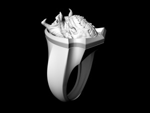 predator ring Model Cetak 3D