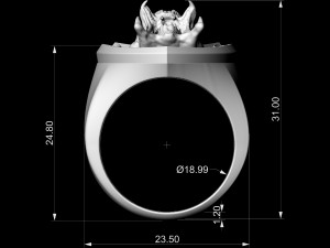 predator ring Model Cetak 3D