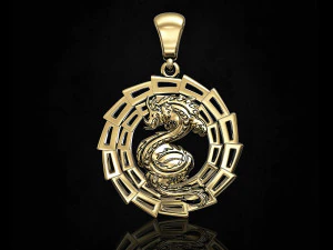 кулон дракон v-2 3D Принт Модель