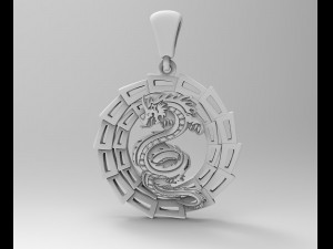 dragon pendant v-2 Modelo de impresión 3D