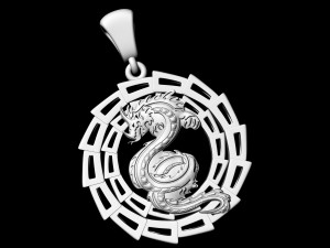 dragon pendant v-2 Modelo de impresión 3D