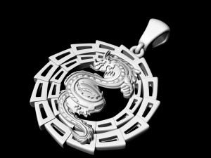 dragon pendant v-2 Modelo de impresión 3D