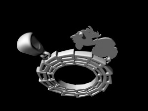 dragon pendant v-2 Modelo de impresión 3D