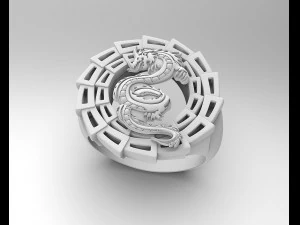 dragon ring 3D Print Model