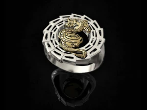 dragon ring 3D Print Model