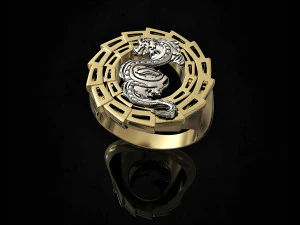 dragon ring 3D Print Model