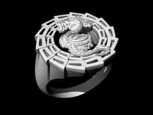 dragon ring 3D Print Model