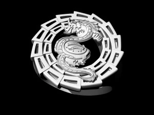 dragon ring 3D Print Model