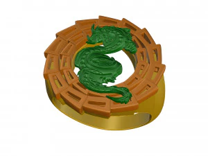 dragon ring 3D Print Model