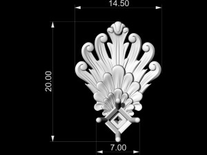 artistic peacock tail earrings 3D Принт Модель