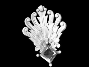 artistic peacock tail pendant 3D Print Model