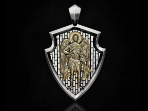 angel with sword pendant 3D-Druckmodell
