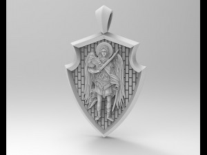 angel with sword pendant 3Dプリントモデル