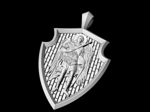 angel with sword pendant 3Dプリントモデル