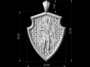 angel with sword pendant 3D Print Model