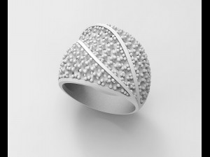 three lanes ring 3D Print Model