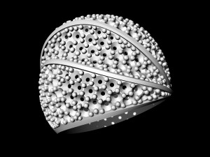 three lanes ring 3D Print Model