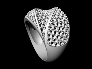 three lanes ring 3D Print Model