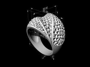 кільце трьох смуг 3D Принт Модель