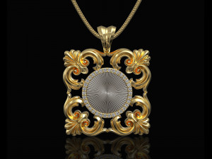 square filigree pendant 3D-Druckmodell