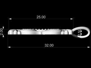 квадратна філігранна підвіска 3D Принт Модель