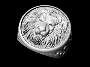 lion head ring Modelo de Impressão 3D