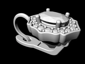 Сережки-німби з кісточками груші 3D Принт Модель