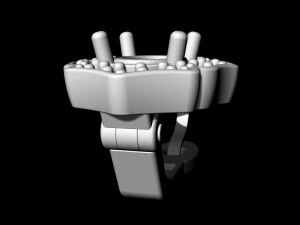 Сережки-німби з кісточками груші 3D Принт Модель
