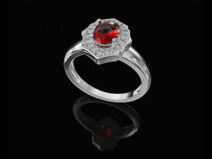 Каблучка Halo з грушею 3D Принт Модель