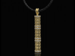 textured poles pendant-v2 3D-Druckmodell