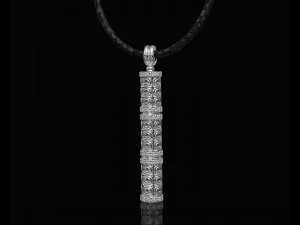 textured poles pendant-v2 3D Print Model