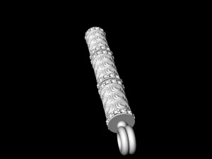 textured poles pendant-v2 3D Print Model