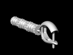 textured poles earrings-v2 Modèles 3D en vedette
