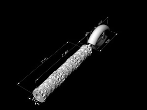 текстуровані сережки-v2 3D Принт Модель