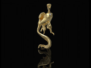 goldfish pendant Model Cetak 3D