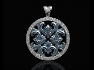 round filigree pendant 3D Принт Модель