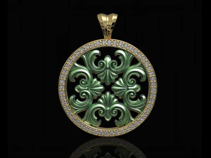 кругла філігранна підвіска 3D Принт Модель