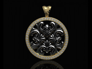 round filigree pendant 3D Принт Модель