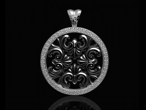 round filigree pendant 3D Принт Модель