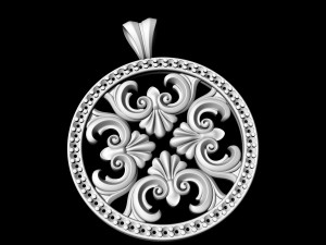round filigree pendant 3D Принт Модель