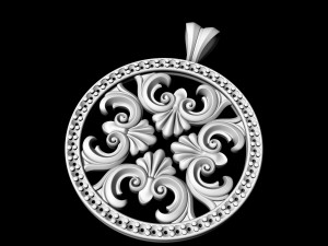 round filigree pendant 3D Принт Модель