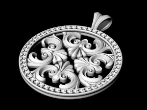 round filigree pendant 3D Принт Модель