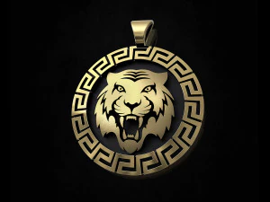 Pendentif tigre du Bengale Modèles 3D en vedette