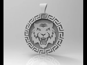 Підвіска з бенгальським тигром 3D Принт Модель