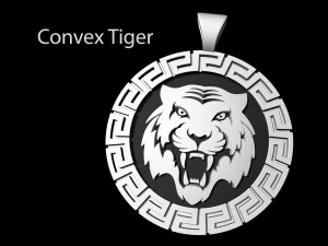 Підвіска з бенгальським тигром 3D Принт Модель