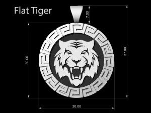 Підвіска з бенгальським тигром 3D Принт Модель